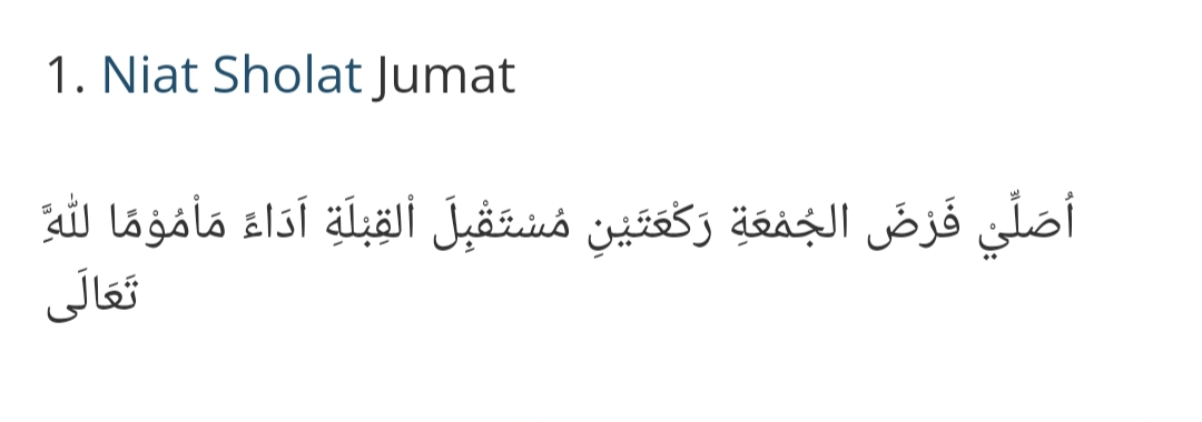 Niat Dan Bacaan Bahasa Arab Dan Latin Serta Sunah Dan Syarat Sebelum Salat Jumat Yuk Lihat