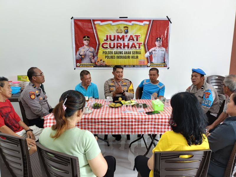 Melalui Jum'at Curhat, Kapolsek Gas Cooling System Pilkada Damai