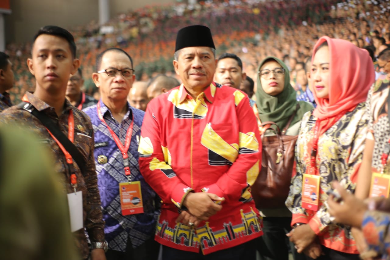Bupati Alfedri Ikuti Rakornas Penanggulangan Bencana 2020 di Bogor