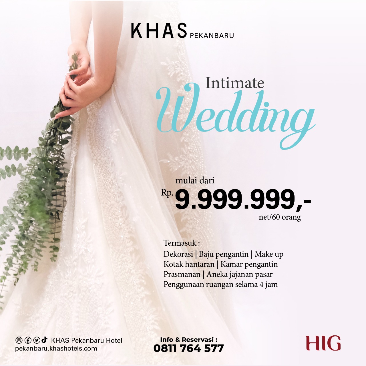 Ada Paket Intimate Wedding di Khas Pekanbaru Hotel, Intip Yuk!