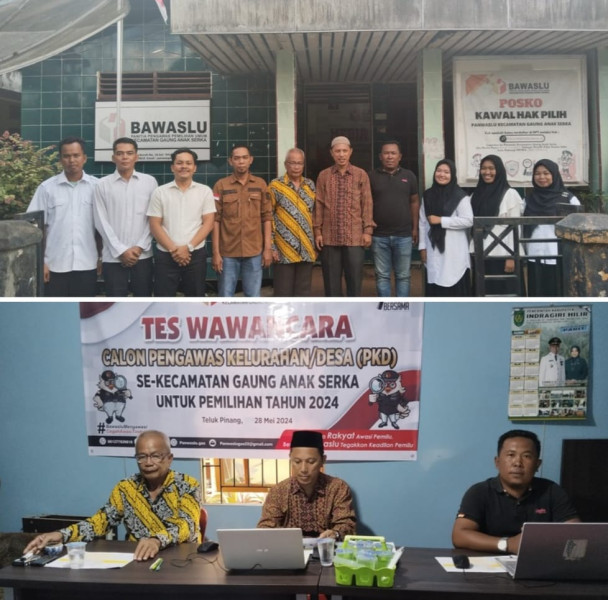 Panwascam Kecamatan GAS Lakukan Seleksi Wawancara Calon PKD Se-Kecamatan GAS