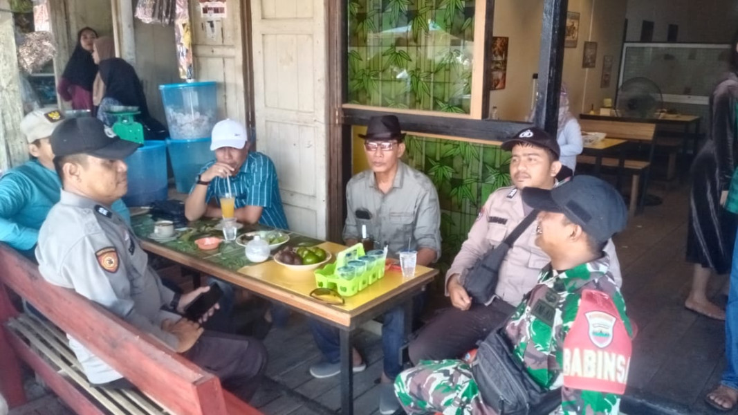 Babinsa Koramil 05/Gas Serda Ricki Sampaikan Pesan Kamtibmas, Jelang Pemilu 2024