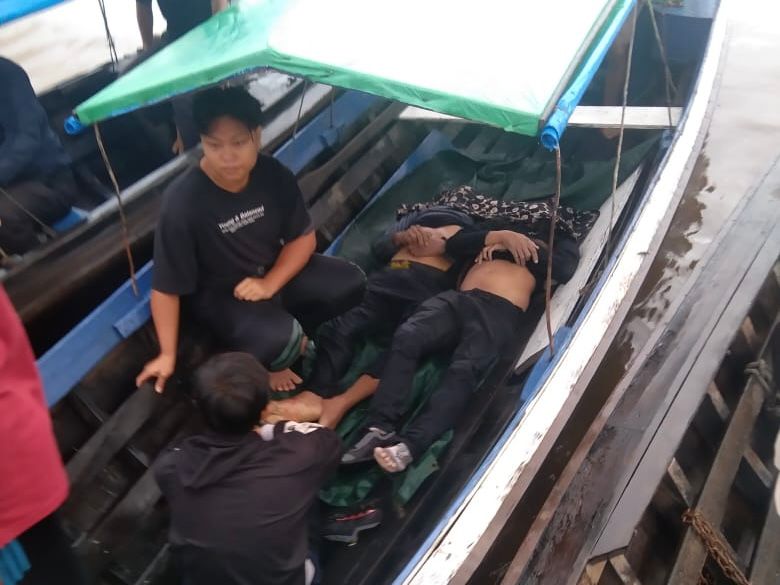Laka Laut di Perairan Seberang Tembilahan, 2 Orang Meninggal Dunia, Kapolres Inhil Beri Penghormatan Terakhir