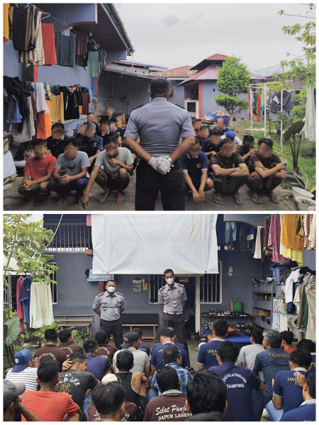 DeNi CaGNan (Deteksi diNi Cegah Gangguan keamaNan) Lapas Selatpanjang Rutin Laksanakan Razia Blok Hunian.