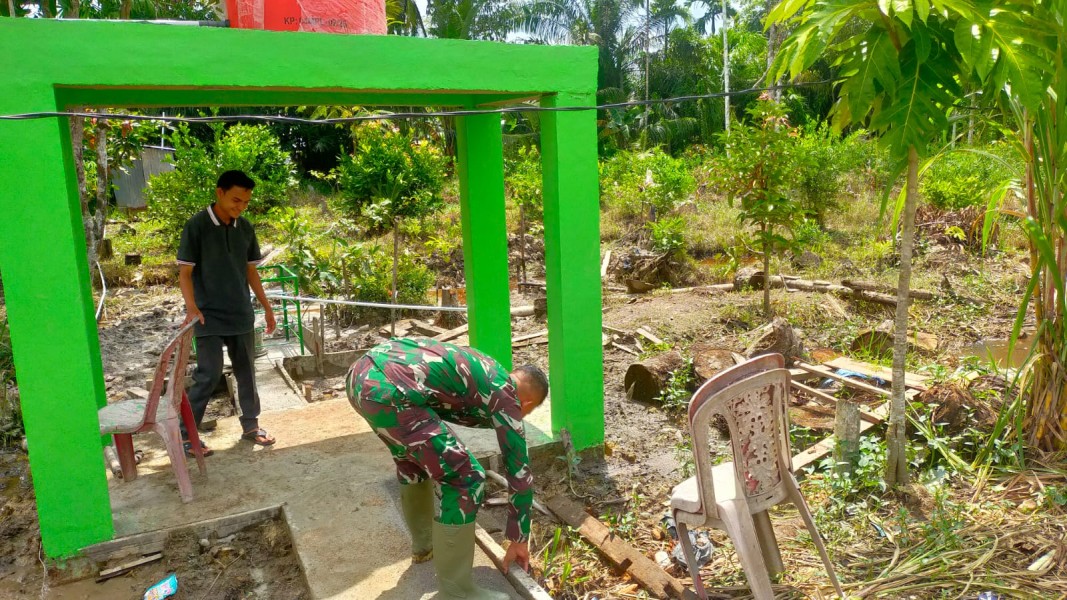 TMMD ke-123 Kodim 0314/Inhil, Membangun Masa Depan yang Lebih Baik dengan Pembuatan Sumur Bor di Desa Karya Tunas Jaya