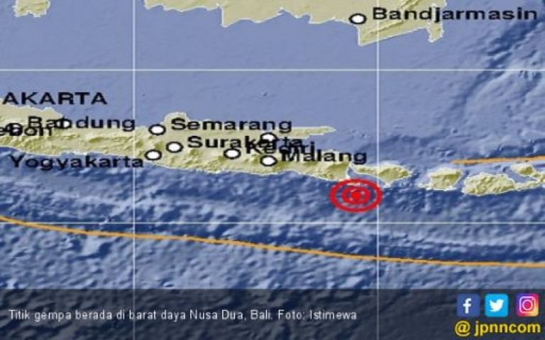 Gempa 6,0 SR Guncang Bali