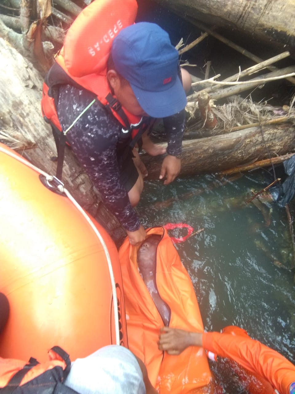 Pelajar SMP Ditemukan Ngapung Dialiran Sungai Silau Kabupaten Asahan