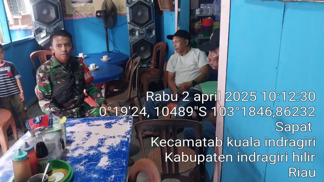 Babinsa Koramil 04/KDR Himbau Masyarakat Jaga Toleransi dan Kerukunan
