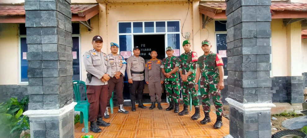 Babinsa 05/Gas Serma Tota Simbolon Apel Persiapan PAM Rapat Pleno Rekapitulasi Hasil Penghitungan Perolehan Suara Pemilu 2024