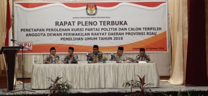 Sah, Ini Nama-nama 65 Anggots DPRD Riau Terpilih Periode 2019-2024