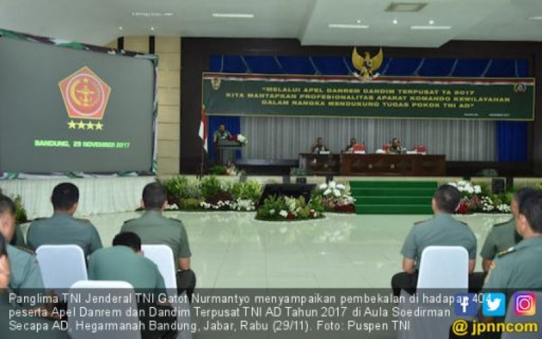 Hadapi Tahun Politik, Danrem-Dandim Harus Waspada 