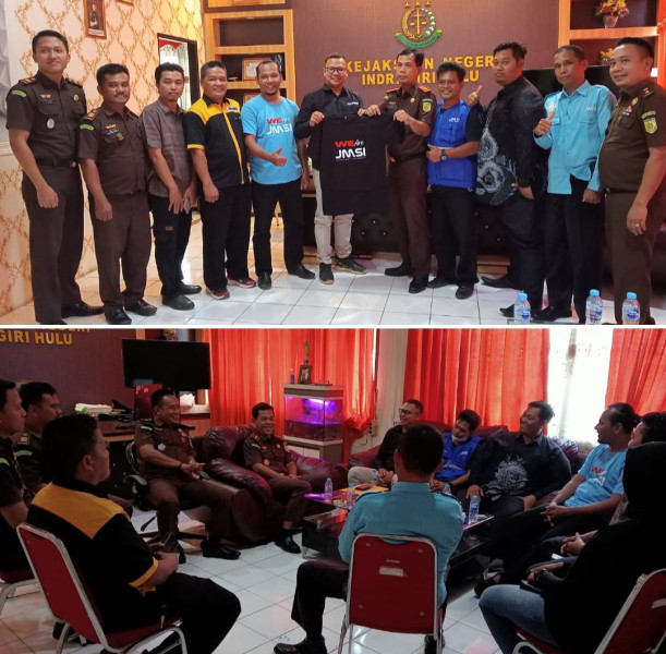 Silaturahmi Pengurus, Kejari Inhu Sambut Baik Kehadiran JMSI