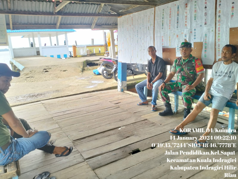 Bentuk Kepedulian Koramil 04/Kuindra Kepada Masyarakat Melalui Komsos Rutin Dilakukan di Binaan