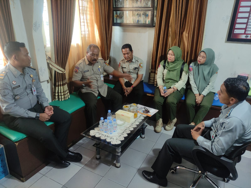 Lapas Pekanbaru Dikunjungi BPBD Pekanbaru Sebagai Langkah Mitigasi Resiko Hadapi Isu Megatrust