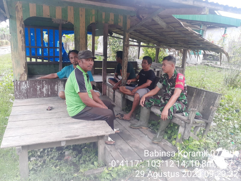 Koramil 07/Reteh Himbau Warga Untuk Dapat Melihat Faktor Keamanan Saat Bepergian