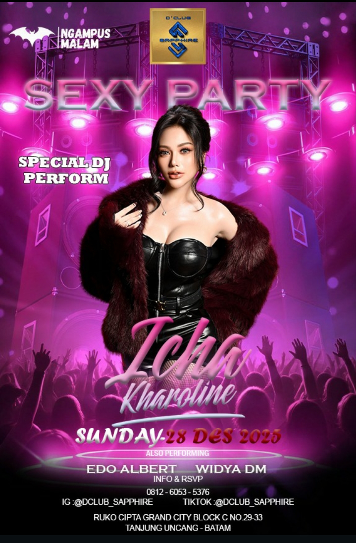 D’Club Sapphire Sajikan DJ Perform Spesial DJ Icha Charoline Sambut Tahun Baru