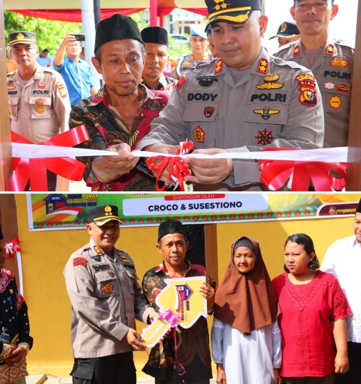 Program Bersih ke-14, Kapolres AKBP Dody Wirawijaya Potong Pita dan Serahkan Kunci