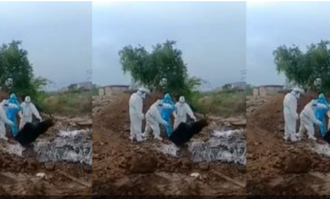 GEGER! Jenazah Korban COVID-19 Dilempar ke Lubang Begitu Saja oleh Petugas Medis    GEGER! Jenazah Korban COVID-19 Dilempar ke Lubang Begitu Saja oleh Petugas Medis