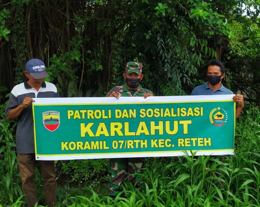 Serda Perdamean Lakukan Sosialisasi Bahaya Karhutla