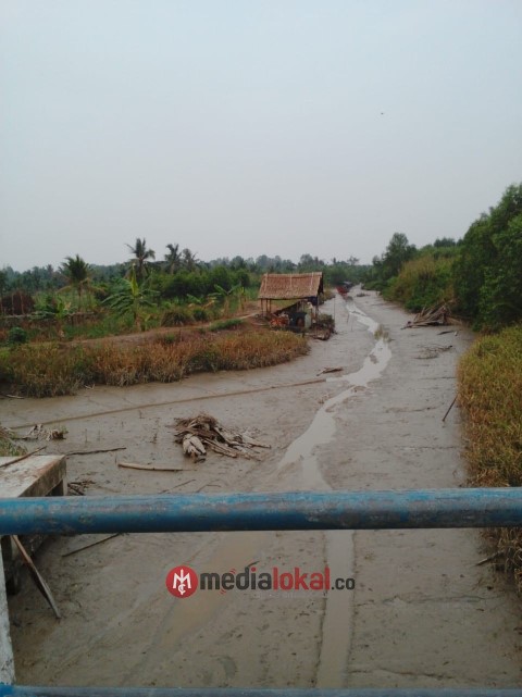 Sungai di Desa Pandan Sari Semakin Dangkal, Normalisasi Harus Segera Dilakukan