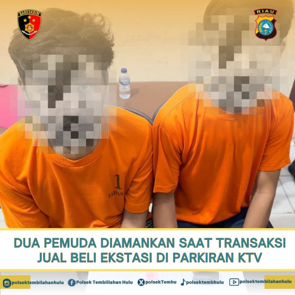 Polsek Tembilahan Hulu Tangkap Dua Pelaku Jual Beli Narkotika di KTV Barcelona