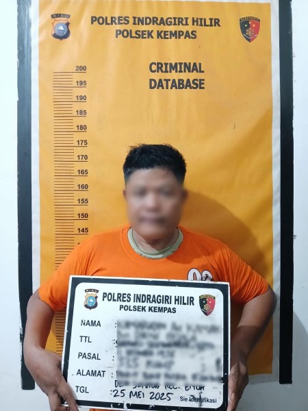 Ancam Penjual Nasgor dengan Badik, Pria Ini Diamankan Polres Inhil