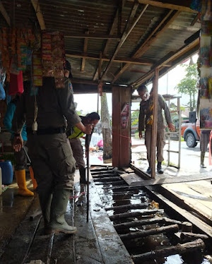 Satpol PP Inhil Sosialisasikan Tertib Membuang Sampah