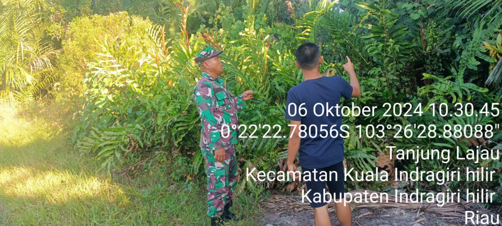 Ciptakan Kenyamanan, Babinsa Koramil 04/Kuindra Turun Giat Patroli Karlahut