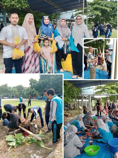 Di SMA 8 Pekanbaru, Enam Sapi dan Tiga Kambing Dikurbankan!