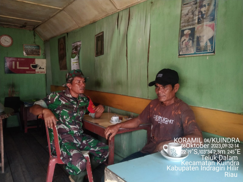 Babinsa Koramil 04/Kuindra Berikan Wawasan dan Pemahaman Kepada Anak-Anak Akan Makna Pancasila