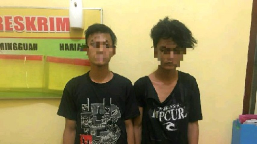 Polisi Ringkus Dua Pelaku Jambret di Pangkalan Kerinci Pelalawan 