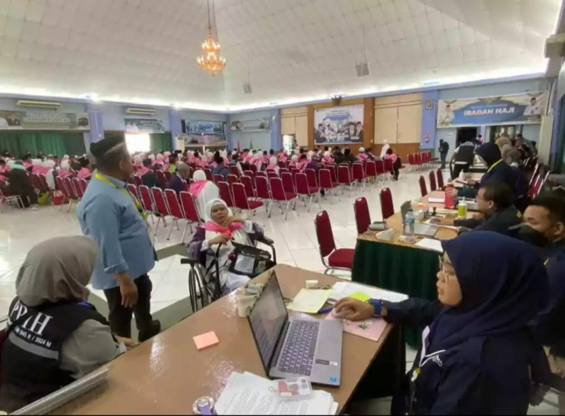 Jemaah Haji Riau tiba di Asrama Haji Batam,