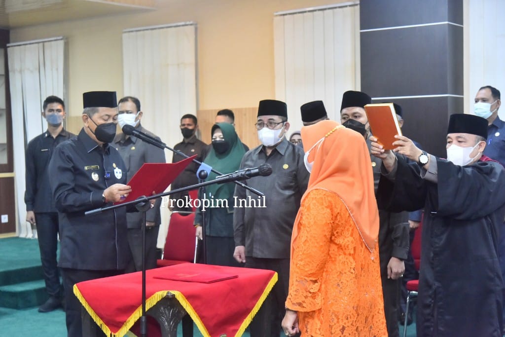 18 Pejabat Administrator dan Pengawas Pemkab Inhil Resmi Dilantik, Berikut Daftarnya