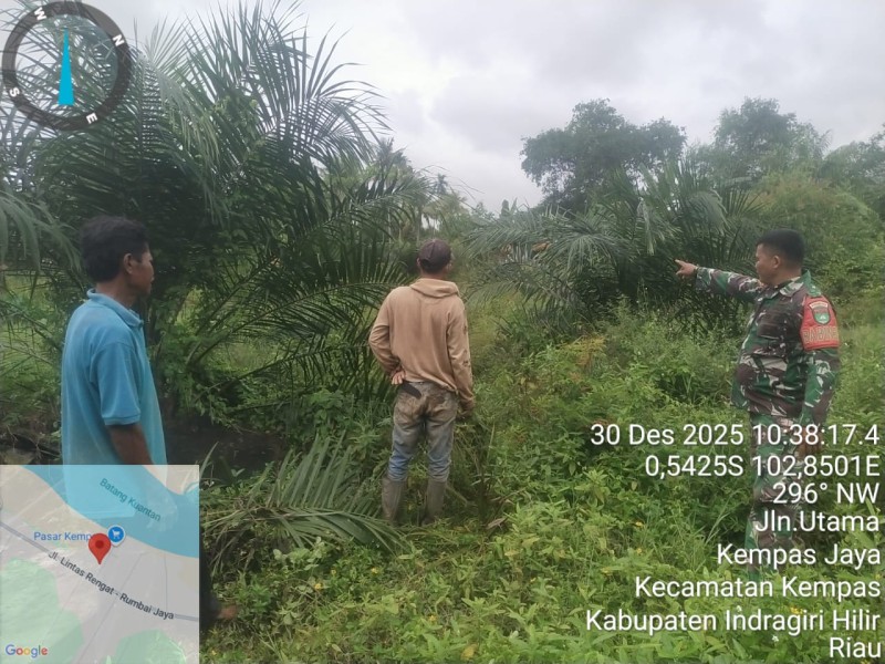 Babinsa Koptu Jalaluddin: Kami Harap Warga Dapat Berperan Aktif Dalam Patroli Tapal Batas