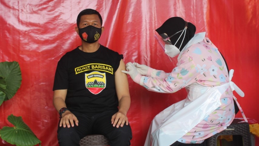 Jalani Vaksinasi Kedua, Dandim 0314/Inhil: Ini Bagian dari Ikhtiar Kita Membasmi Covid-19