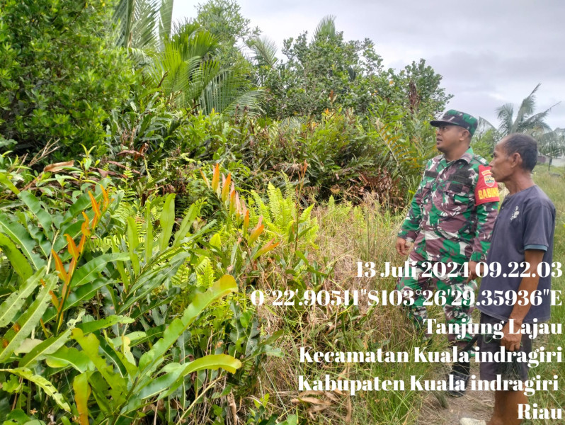 Rutin Lakukan Patroli Karhutla, Berikut Pesan Yang Disampaikan Babinsa Koramil 04/Kuindra