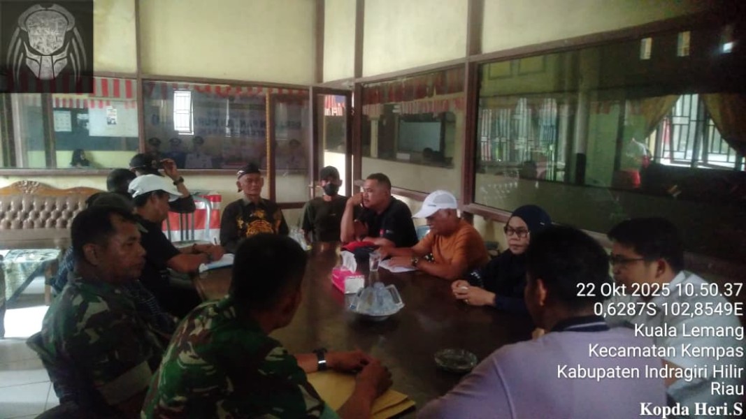 Danpos Kempas Kawal Rapat Hibah Tanah untuk Pembangunan Yon TP di Kelurahan Harapan Tani