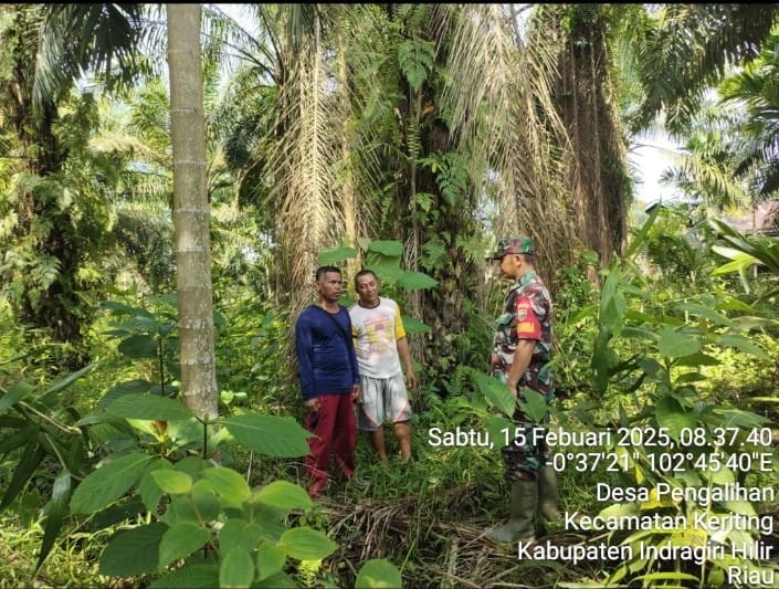 TNI dan Masyarakat Berhasil Mengawasi Karhutla di Wilayah Koramil 09/Kemuning