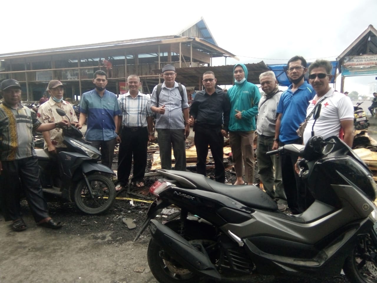 IKMR Inhil Bantu Korban Kebakaran di Kecamatan Kateman 