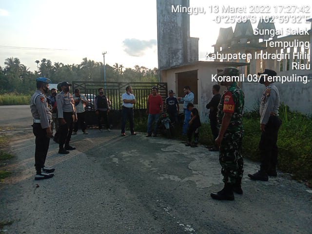 Rawan Kejahatan di Jalan Bandara Tempuling, TNI-Polri Gelar Patroli Gabungan