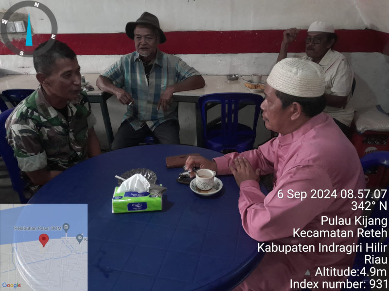 Koramil 07/Reteh Bersama Tokoh Masyarakat Jalin Silaturahmi yang Erat