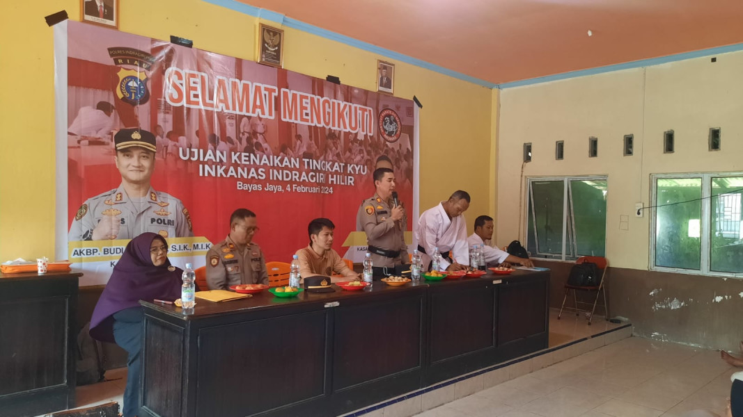 Inkanas Indragiri Hilir Gelar Ujian Kenaikan Tingkat di Desa Bayas Jaya Kecamatan Kempas