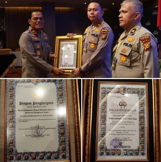 Bupati Rezita Beri Selamat Dan Apresiasi Atas Dua Penghargaan Yang Diterima Polres Inhu