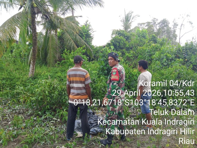 Di Tapal Batas Teluk Dalam: Babinsa Koramil 04/Kuindra Sisir Titik Rawan, Pastikan Inhil Aman dari Api dan Asap