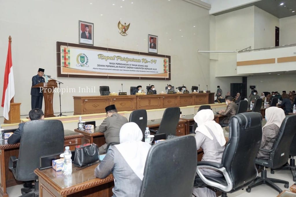 DPRD Kabupaten Inhil Gelar Rapat Paripurna ke-14 Masa Sidang III Tahun 2020