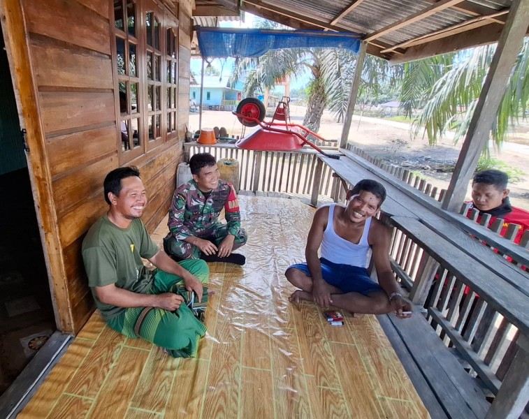 Selalu aktif Jaga Silaturahmi, Babinsa Koramil 03/Tpl Sambangi Warga Binaan