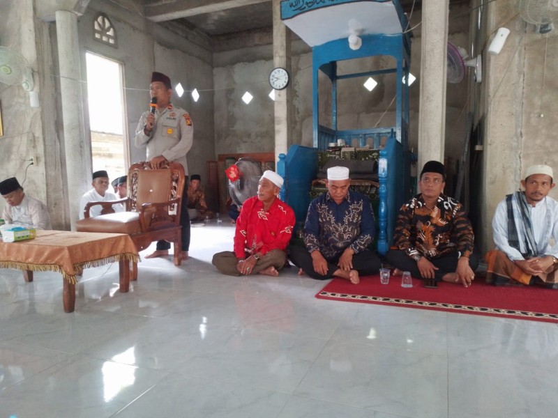 Kapolsek Batang Tuaka Hadiri Peringatan Isra' Mikraj 1447 H / 2026 M di Masjid Al Falah Desa Sungai Dusun