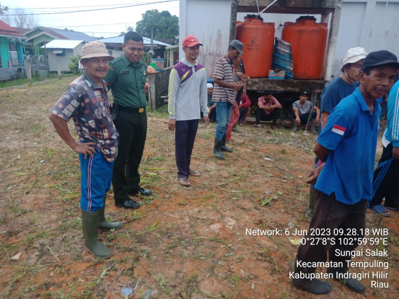 Babinsa 03/Tpl Komsos Bersama Warga Binaan, Bahas Rencana Goro Bersama