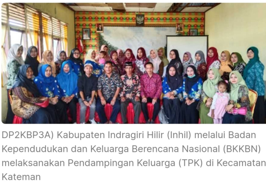 DP2KBP3A Inhil Lakukan Pendampingan Keluarga di Kecamatan Kateman