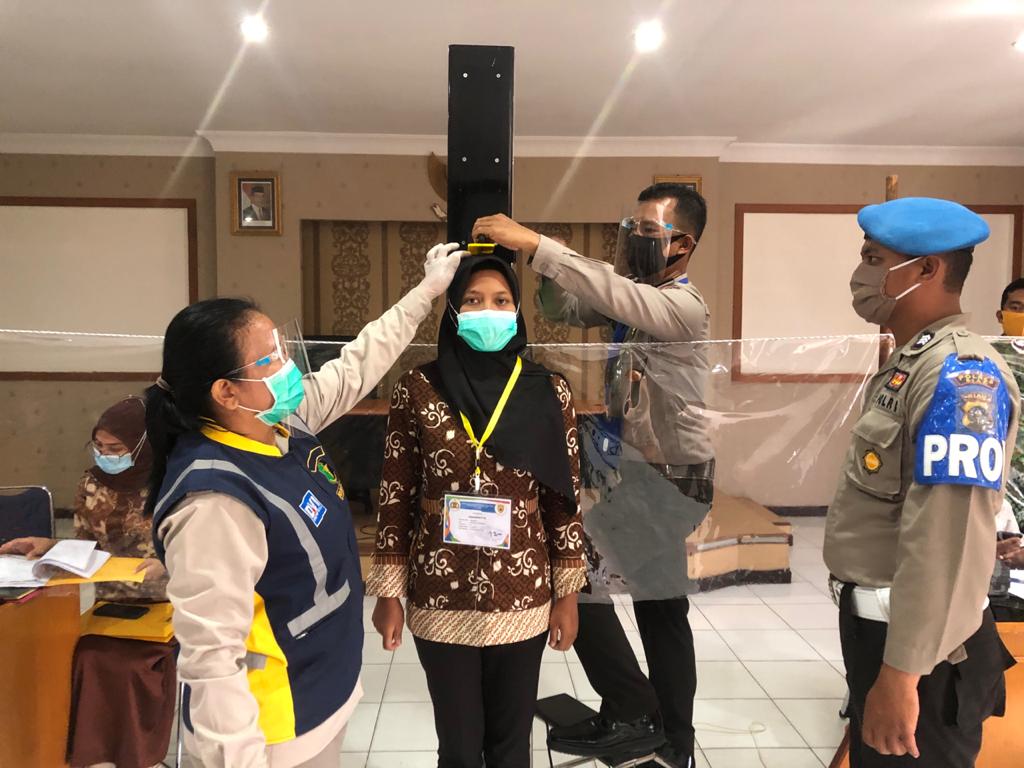 Polres Siak Melakukan Rekmin Awal Calon Siswa Bintara Polri, Polda Riau Tahun 2020